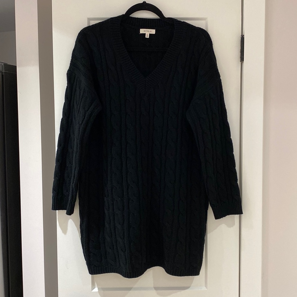 Better Be Black Sweater Dress